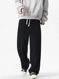 Hnzxzm Wide Leg Sweatpants Men Oversize Gray Sports Pants Sportswear Casual Trousers Male Loose Korean Streetwear Hip Hop