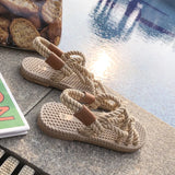 Hnzxzm Sandals Woman Shoes Braided Rope with Traditional Casual Style and Simple Creativity Fashion Sandals Women Summer Shoes