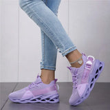 Hnzxzm Hot Sale Fashion Purple Casual Sneakers Women Men Blade Running Shoes Big Size 48 Light Breathable Sports Shoes Men Mesh Sneaker