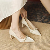 Hnzxzm Shoes for Women Red High Heels Ladies Summer Footwear Sexy Pumps Bride Pearl Wedding Shoe on Heeled Beau Today Lastest