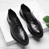 Hnzxzm Men Dress Shoes lace up fashion Patent Leather Luxury Fashion Groom Wedding party Shoes Men Luxury italian style Oxford Shoes