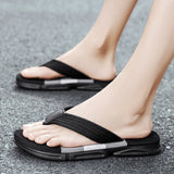 Hnzxzm New Summer Casual Youth Slipper Men Fashion Colorblock Beach Non-Slip Cool Outside Flip Flops Breathable Open Toe Sandals