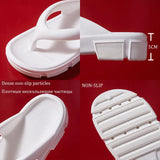 Hnzxzm Summer Chunky Flip Flops for Women Soft Eva Thick Platform Cloud Slippers Woman Sandals Clip Toe Non-slip Bathroom Slides