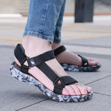 Hnzxzm New Summer Men's Sandals Summer Sport Comfortable Flat Beach Fashion Slippers Outdoor Walking Non-slip Casual Flip Flop