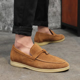 Hnzxzm Fashion Men's Casual Shoes Genuine Suede Leather Men Classic British Style Tassels Loafers Moccasins Mens Outdoor Driving Flats