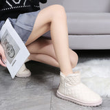 Hnzxzm New 2024 Women's Snow Boots Winter Warm Plush Boots Women's  Winter Casual Shoes Women's Ankle  Fashion Boots Platform Shoes