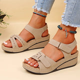 Hnzxzm Women Sandals Soft Bottom Wedge Heels Sandals Summer Shoes Women Platform Sandalias Mujer Elegant Wedges Shoes For Women