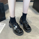 Hnzxzm Women's Shoes Gothic Slip on Loafers Female Footwear Japanese Style Lolita Black Mary Jane Shoe Trends 2024 Offers Free Shipping