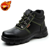 Hnzxzm Industrial Safety Male Shoes Puncture-Proof Non Slip Steel Toe Work Men's Boots Comfortable High Quality New Fashion