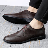 Hnzxzm Genuine Leather Men Dress Shoes Luxury Cowhide Man Business Shoes Casual Social Shoe Male Wedding Footwear Zapatos Hombre