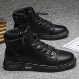 Hnzxzm New Trend Men&#39;s Martin Boots Fashionable and Comfortable Warm Men&#39;s Shoes Fashionable All-match Casual Boots