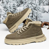 Hnzxzm Male Winter Shoes Warm Cold Proof Men's Snow Boots High Top New in Offer Waterproof Luxury Brands Footwear Cotton Shoe Quality