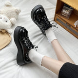 Hnzxzm Plus Size 42 Lolita Shoes Women Japanese E Girl Chunky Platform Cosplay Costume Student Mary Jane Black Shoe Zapatos De Mujer