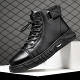 Hnzxzm New Trend Men&#39;s Martin Boots Fashionable and Comfortable Warm Men&#39;s Shoes Fashionable All-match Casual Boots