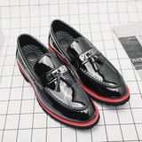 Hnzxzm New Luxury Fashionn Pointed European Style Monk Strap Shoes Men Casual Loafers Formal Dress Footwear Business Shoes Masculino