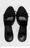 Hnzxzm Slippers for Women Wearing Exquisite Summer Haute Couture with Fine Straps, French Style Black Cat Heel Clip Toe Beach Sandals