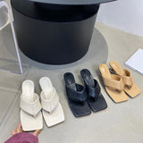 Hnzxzm Fashion Women Slides Slippers Clip Toe Outside Mules Shoes Elegant Party Pumps Thin Mid Heels Slip On Ladies Dress Shoes Woman