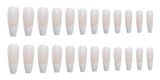 Hnzxzm Nail Art Fake Nails Artificial Square Head Press on Acrylic Nail Tips Seamless Removable False Nails Ballerina Press on Nails