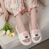 Hnzxzm Summer Bedroom Slides Soft White Women's Slippers and Ladies Sandals Home Shoes Thick House Platform W New Fashion Non Slip