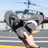 Hnzxzm Men Fashion Casual Flip Flops Flats Comfortable Walking Sandals for Men Black Male Beach Water Slippers Seaside Slides