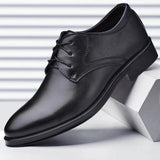 Hnzxzm Men Dressing Shoes Formal for Men's Casual Shoe Leather Social Wedding Designer Pointed Toe Black Office Winter Shoes Brand