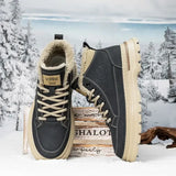 Hnzxzm Male Winter Shoes Warm Cold Proof Men's Snow Boots High Top New in Offer Waterproof Luxury Brands Footwear Cotton Shoe Quality