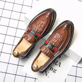 Hnzxzm Men Casual Shoes Breathable Leather Loafers Business Office Shoes For Men Driving Moccasins Comfortable Slip On Tassel Shoe37-44