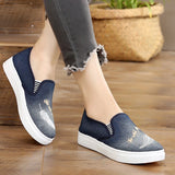 Hnzxzm Shoes for Women Loafers Canvas Woman Footwear Slip on High Platform Spring Designer Free Shipping Promotion 2024 New Low Price A