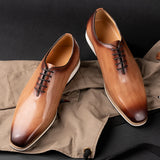 Hnzxzm Luxury Men Flats Dress Shoe Fashion Oxfords Platform Footwear Comfortable Business Leisure Sport Leather Shoes