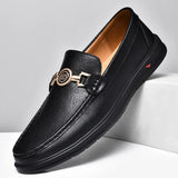 Hnzxzm British Style Casual Leather Men Dress Blue Breathable Business Leather Shoes Handmade Loafers Classic Men Wedding Oxfords Flats