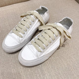 Hnzxzm Satin White Flats Shoes Women  New Fashion Canvas Casual Sneakers For Women