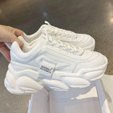 Hnzxzm Female Footwear White Sports Gym Women's Shoes Athletic Sneakers Lace Up on Offer Daily Routine Walking Original New 39 In