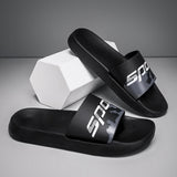 Hnzxzm Black Men Walking Sandals Flat Youth Fashion Swimming Pool Water Shoes Quick Drying Male Indoor Outdoor Summer Slides