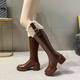 Hnzxzm Shoes Elegant With Medium Heels Plus Warm Winter 2024 Women's Snow Boots on Offer Spring Autumn Plush No Slipery Goth 39