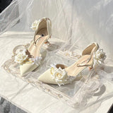 Hnzxzm lolita beige high heels for women 2024 new y2k elegant shoes for ladies