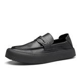 Hnzxzm Men's Shoes, Summer Leisure Loafers, British Work Leather Shoes, Driving Special Bean Shoes