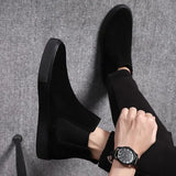 Hnzxzm Winter Slip-On Man Shoes Black Warm Boots for Men Offer Trendy 2025 Classic Footwear Cheap Casual Size 45 Low Price Designer 44