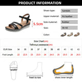 Hnzxzm Women's Buckle Strap Wedge Sandals Summer Non Slip Platform Gladiator Shoes Woman Thick Bottom Sandalias De Mujer Plus Size