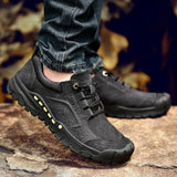 Hnzxzm Genuine Leather Shoes Men lace up Casual Sneakers outdoor Soft cow Leather Men Shoes Moccasins Tooling Shoes men Footwear