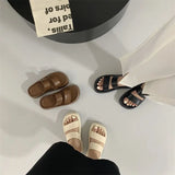 Hnzxzm Slides Job Thick Black Woman Slippers Platform Summer Rubber Sandals Outside Shoes for Women 2024 H Sandal Casual Clappers 39