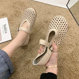 Hnzxzm Women's Summer Footwear Flat Round Toe Shoes for Woman with Heel Flats Green Moccasins Normal Leather Casual Spring A 39 E
