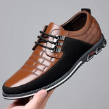 Hnzxzm Casual Leather Shoes for Men Trend Men Business Shoes Office Comfort Working Footwear Man Loafers Big Size 38-50 Tenis Masculino