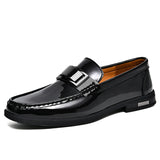 Hnzxzm Patent Leather Loafers Men Casual Shoes For Gentleman Loafer Formal Shoes Instappers Heren Big Size 47 48