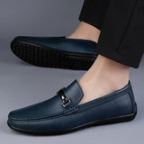 Hnzxzm Luxury Brand Mens Loafers Fashion Spring Autumn Casual Shoes New Comfy Men Driving Flats Genuine Leather Moccasins Walking Shoes