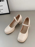 Hnzxzm French Elegant High Heels Shoes Office Lady Pure Color Korean Style Sandals Design Summer Chic Casual Non Slip Sandals