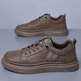 Hnzxzm Designer's New Men's Genuine Leather Casual Shoes Wear Resistant Oxford Shoes Fashion Men's Mountaineering Shoes