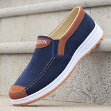 Hnzxzm Spring and Autumn Men Fashion Casual Shoes Trend Canvas Shoes Cover Feet Men Flat Shoes Lightweight and Soft Walking Shoes