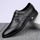 Hnzxzm Genuine Leather Men Dress Shoes Luxury Cowhide Man Business Shoes Casual Social Shoe Male Wedding Footwear Zapatos Hombre