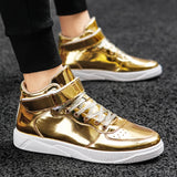 Hnzxzm Men High Top Sneakers Designer Luxury Boots Fashion Mirror Skateboarding Casual Outdoor Golden Boys Sport Shoes DESIGN FASHION