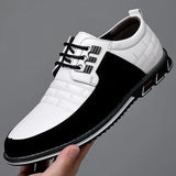 Hnzxzm Casual Leather Shoes for Men Trend Men Business Shoes Office Comfort Working Footwear Man Loafers Big Size 38-50 Tenis Masculino